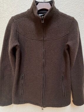 Ibex Nicki Loden Merino Wool Jacket S Brown “Black Coffee”